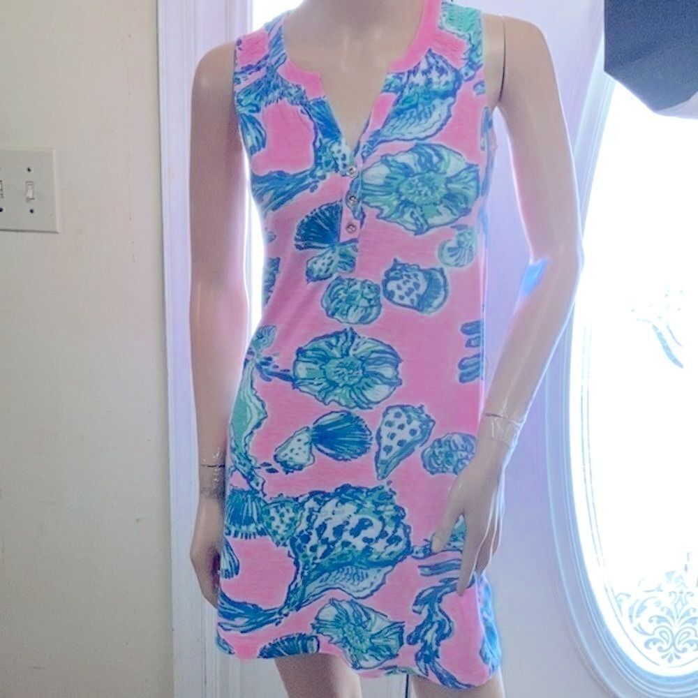 Lilly Pulitzer mini shift dress (shells) - Picture 1 of 6